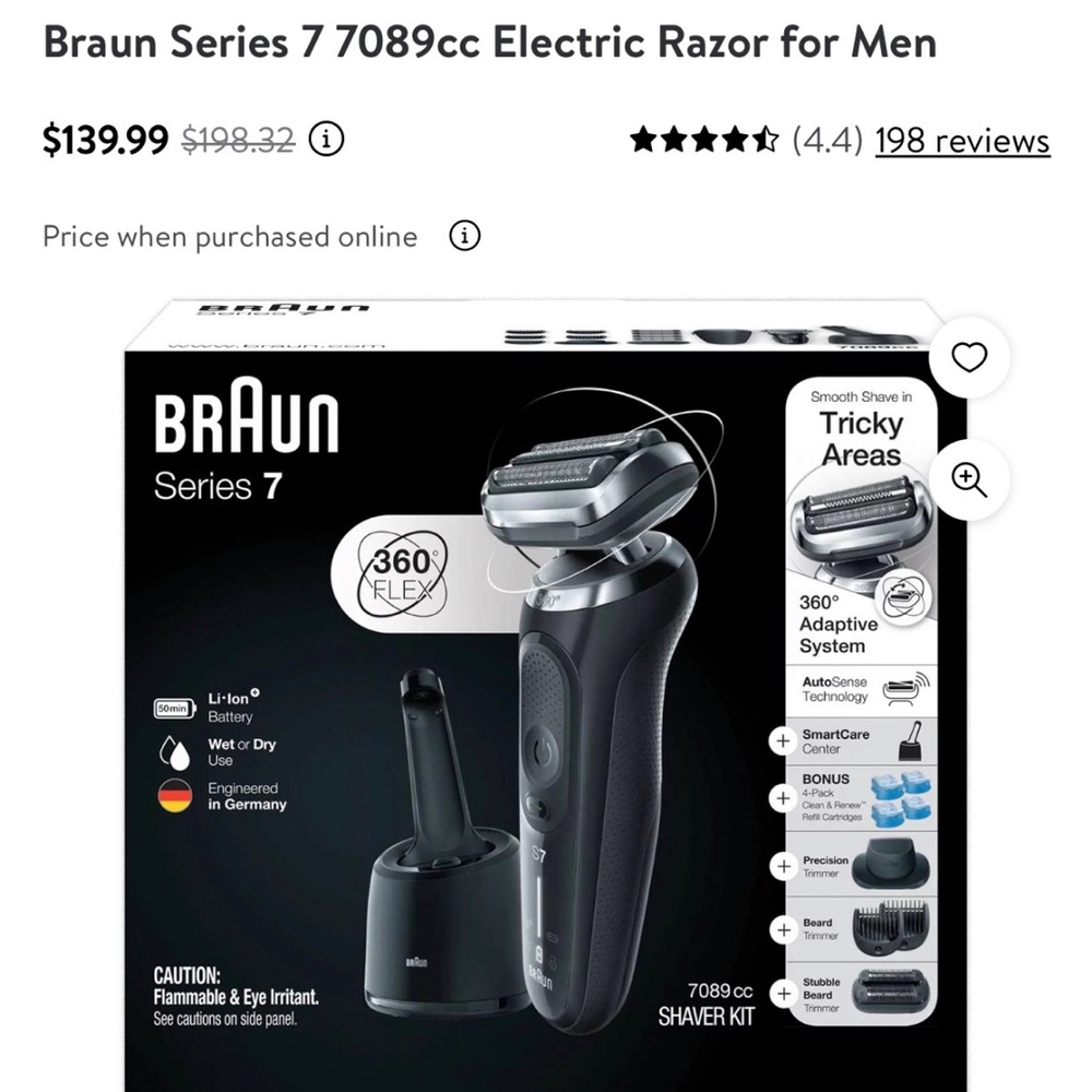 Braun men’s Razor
